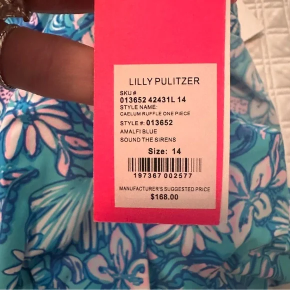 Lilly Pulitzer Caelum ruffle swimsuit - Picture 2 of 4